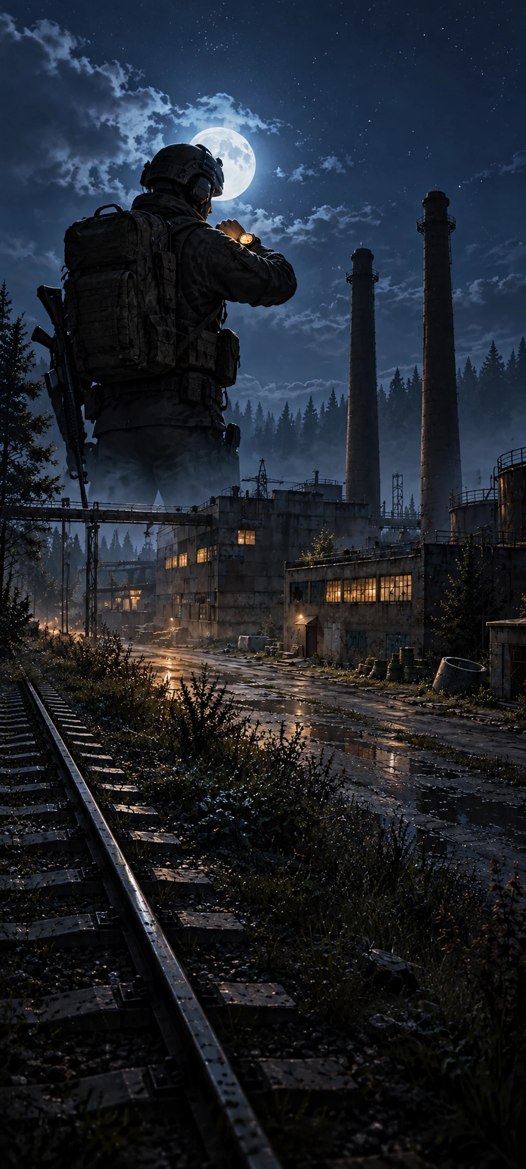 The app's night alarm: a PMC under the moon on Customs